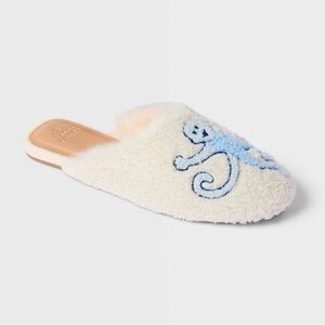 Roller rabbit x target monkey slipper fuzzy 7 / 8 house slippers new with tags